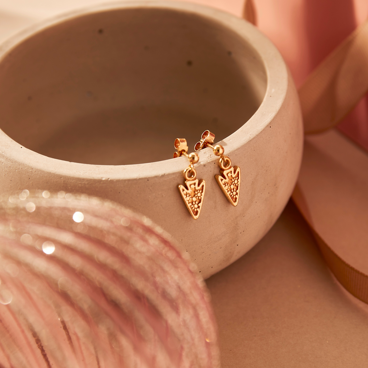 Arrow Head Drop Earrings