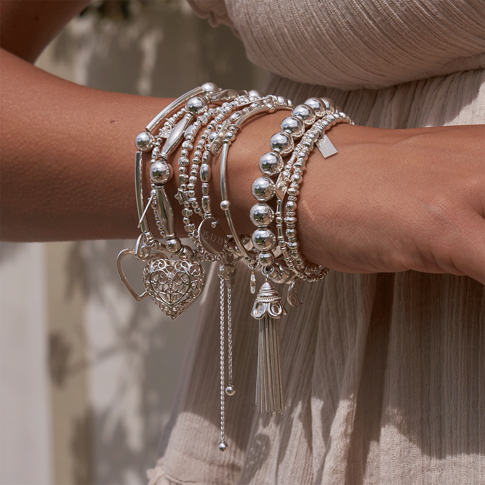 Chunky Filigree Heart Bracelet