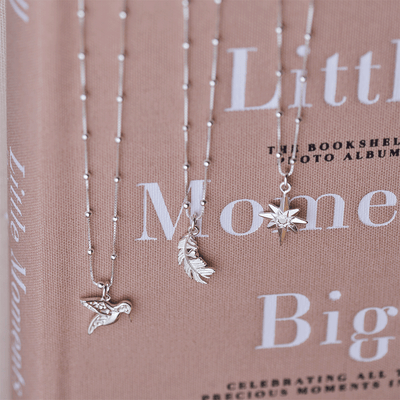 Bobble Chain Hummingbird Necklace