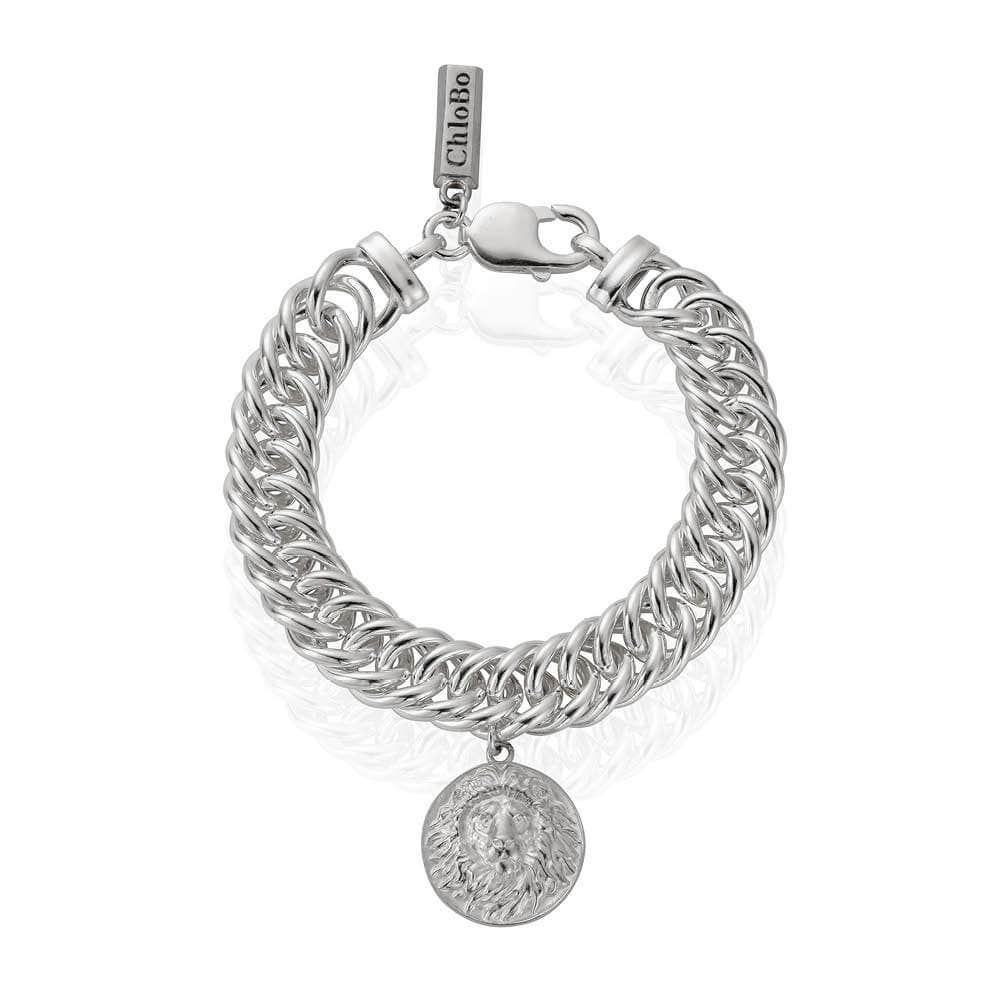 Double Curb Single Lion Charm Bracelet | ChloBo