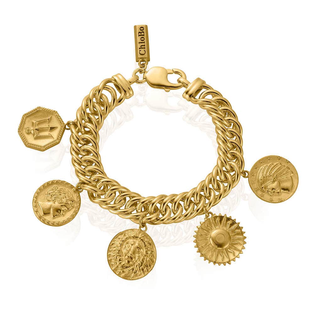 Double Curb Multi Charm Bracelet | ChloBo