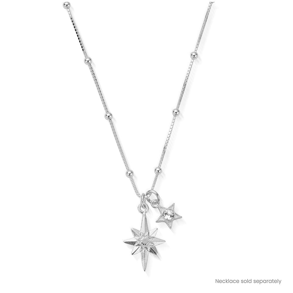 April Mini Star Birthstone Pendant Charm