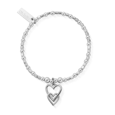 Children's Mini Cube Interlocking Love Heart Bracelet