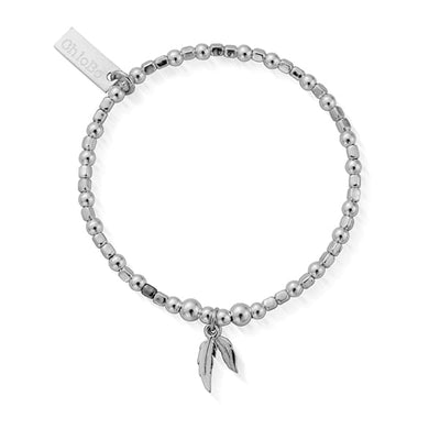 Children's Mini Cube Double Feather Bracelet