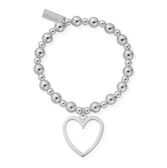 Children's Mini Small Ball Open Heart Bracelet