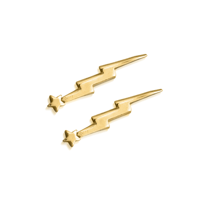 Lightning Bolt Cuff Earrings | ChloBo