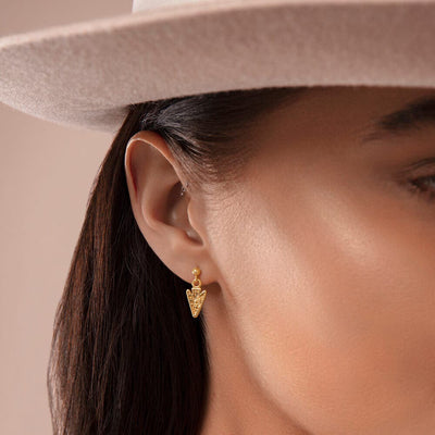 Arrow Head Drop Earrings | ChloBo