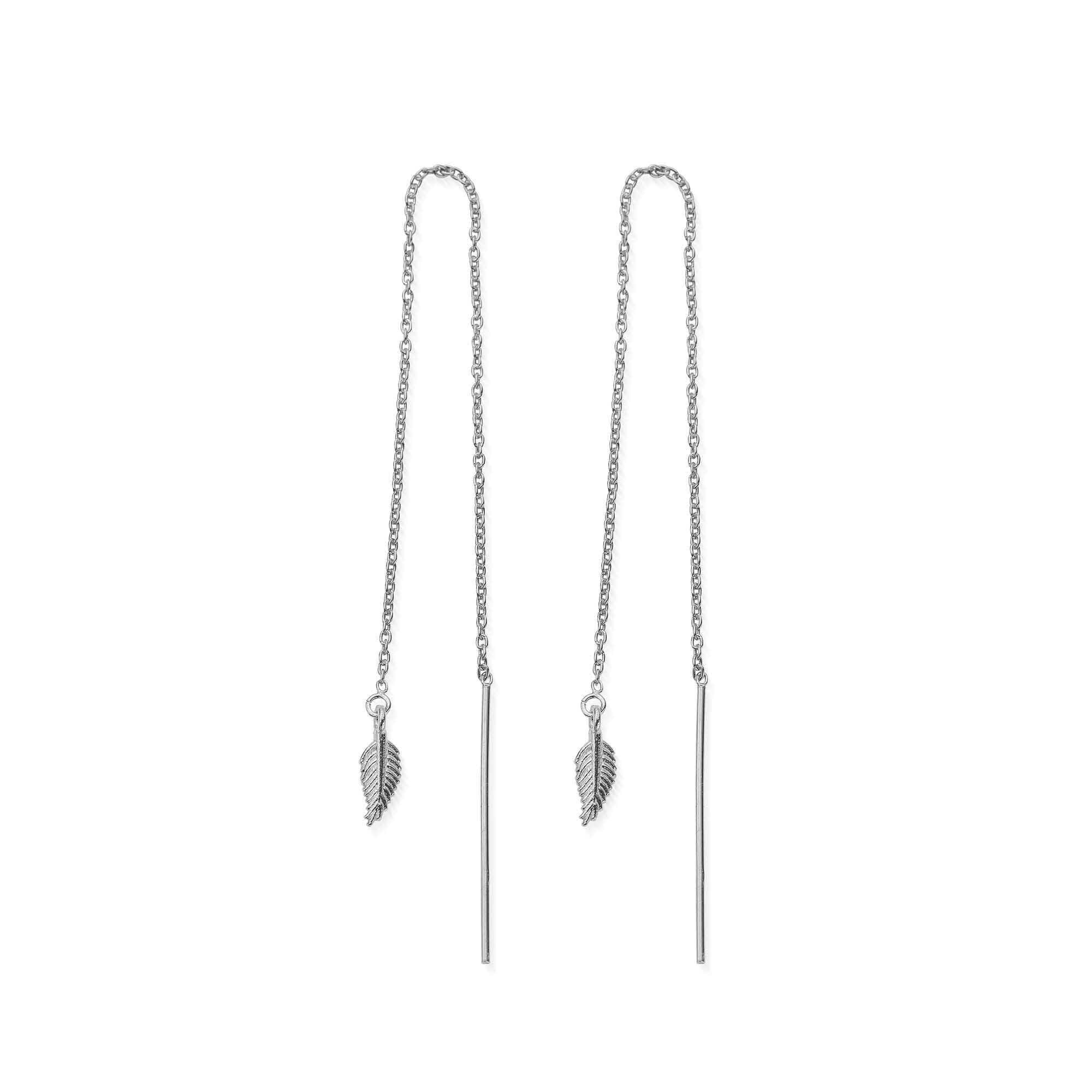Feather Of Courage Pull Through Earrings | ChloBo
