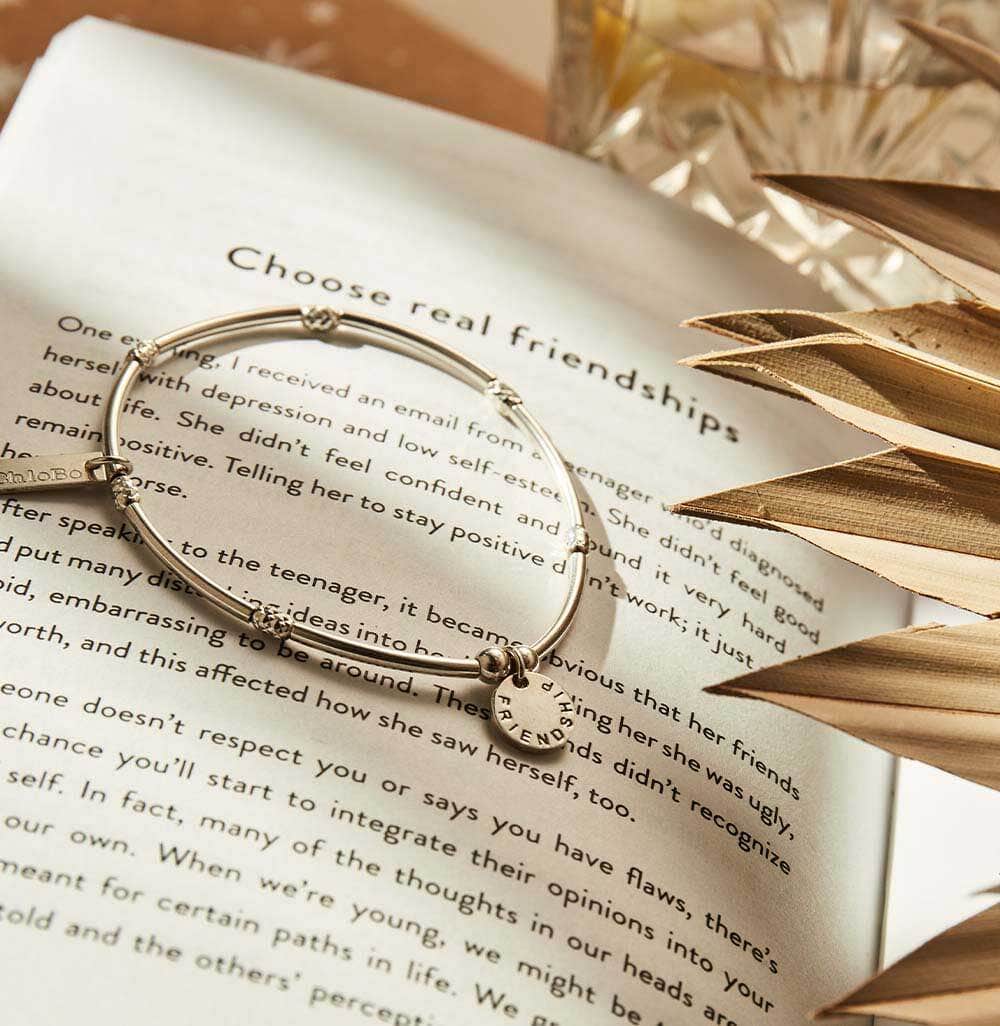 Mini Noodle Sparkle Rice Friendship Disc Charm Bracelet – ChloBo UK