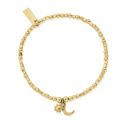 Dainty Moon & Sun Charm Bracelet | ChloBo