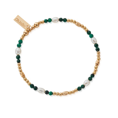 Inner Wisdom Pearl & Malachite Bracelet | Chlobo