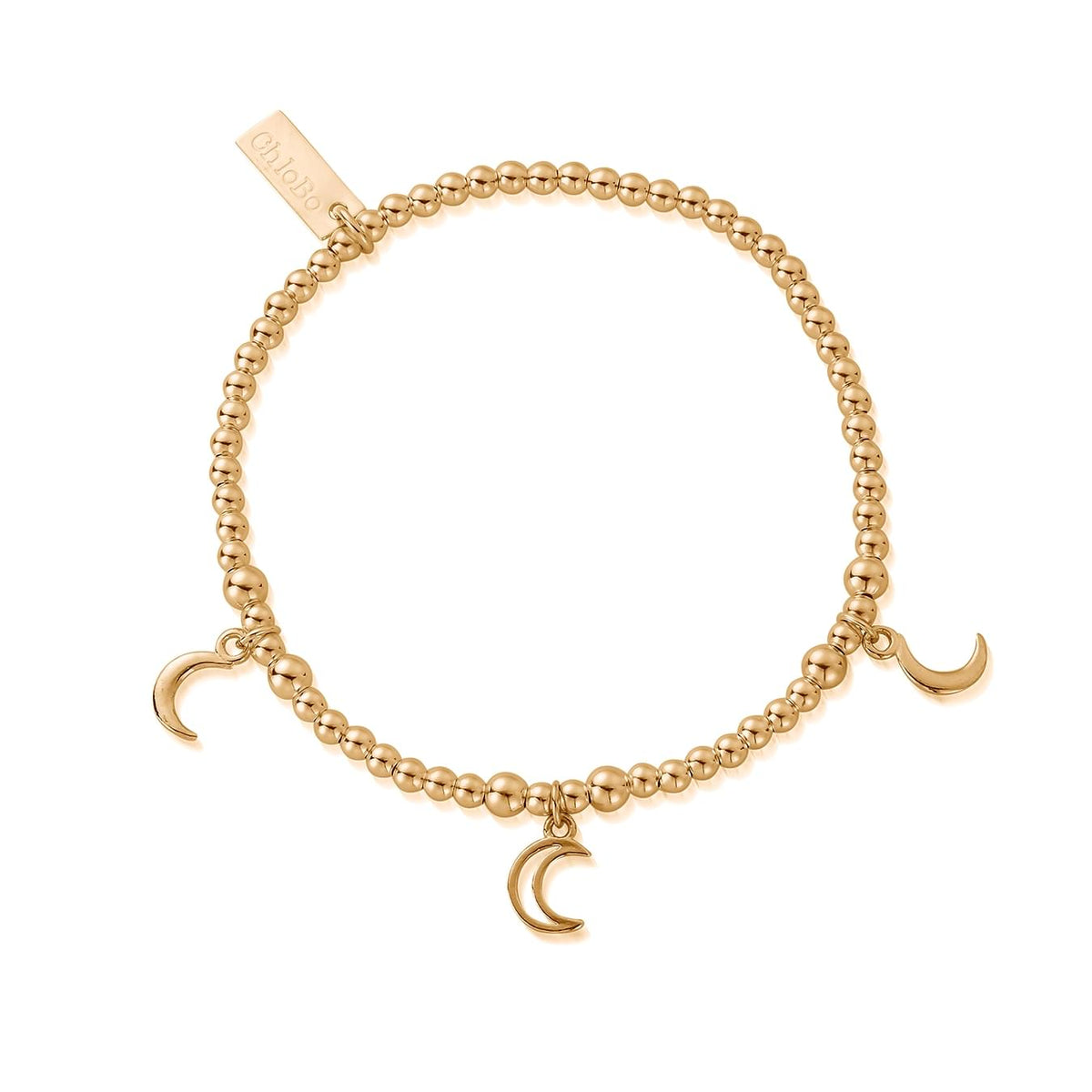 triple moon bracelet gold | ChloBo