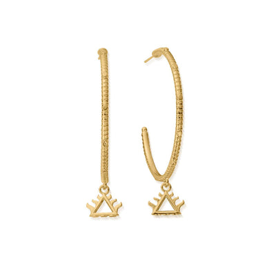 Large Fire Hoop Earrings | ChloBo