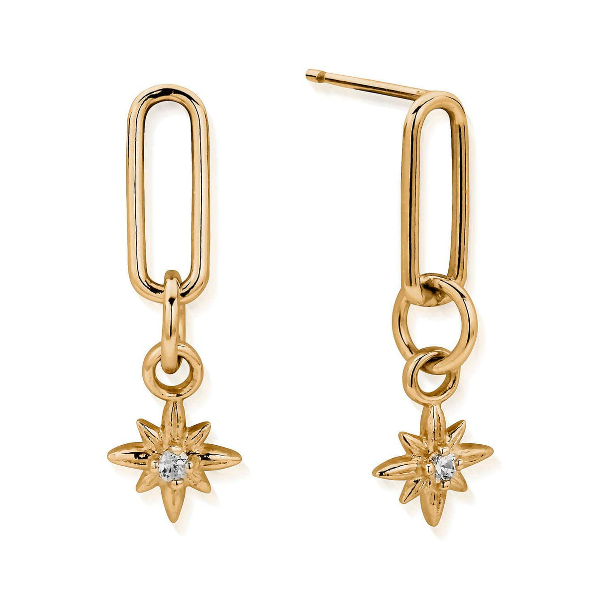 divine journey link stud earrings | ChloBo