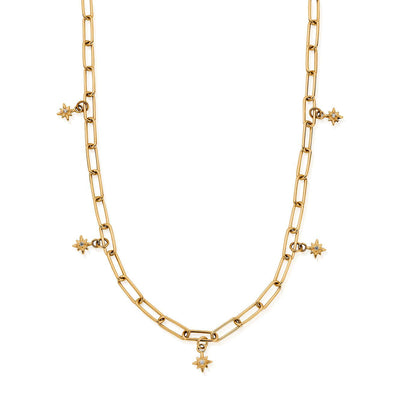 Link Chain Divine Journey Necklace | Star Charm | ChloBo