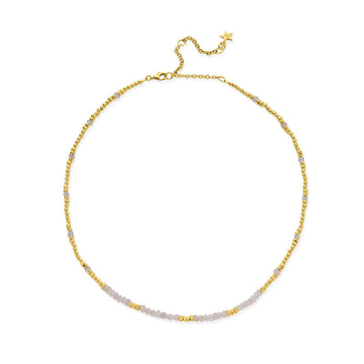 Summer of Love Rose Quartz Choker Necklace | ChloBo