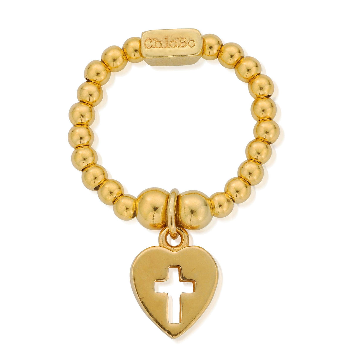 mini cross in heart ring 1024 | ChloBo