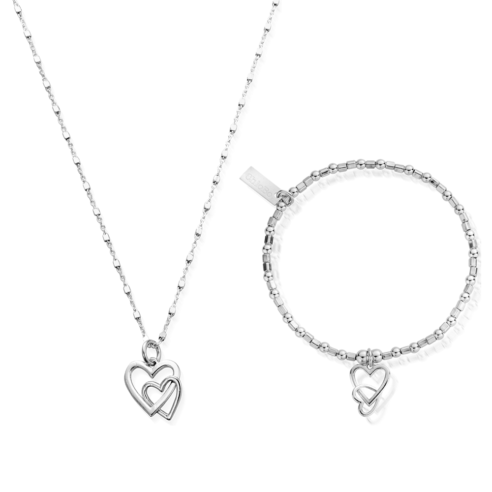 Interlocking Love Heart Gift Set