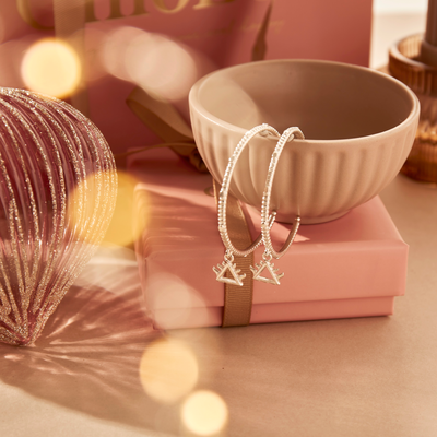 Large Fire Hoop Earrings