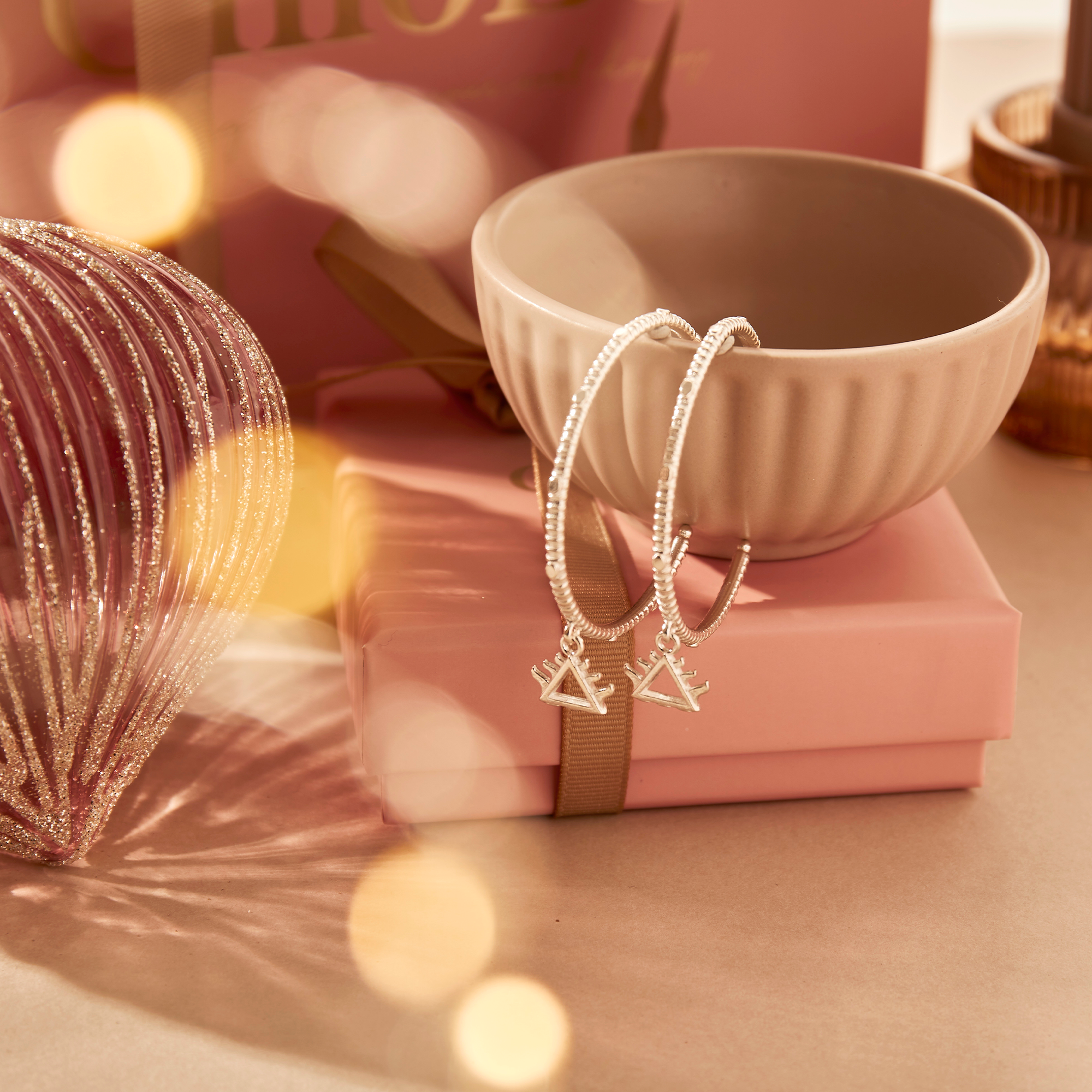 Large Fire Hoop Earrings