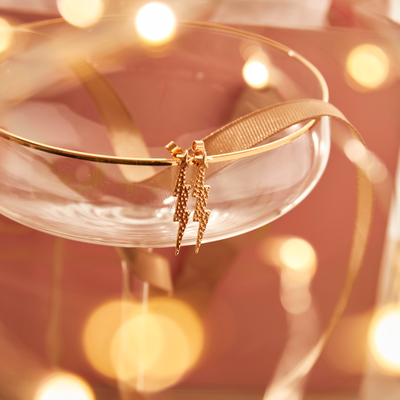 Lightning Bolt Stud Earrings