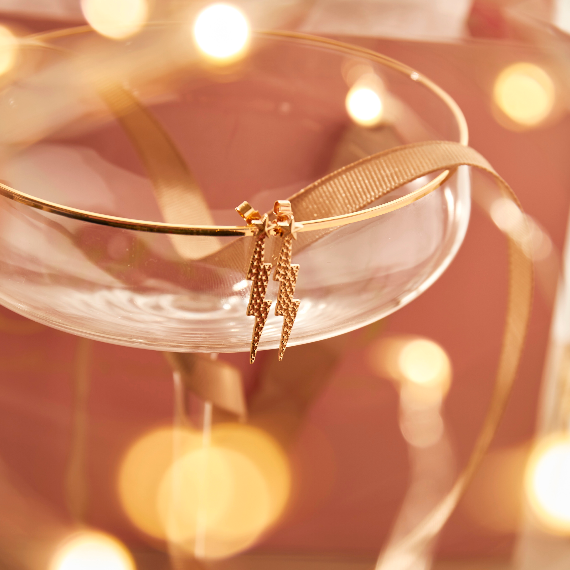 Lightning Bolt Stud Earrings