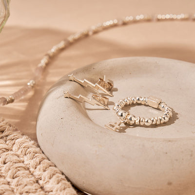 Lightning Bolt Cuff Earrings