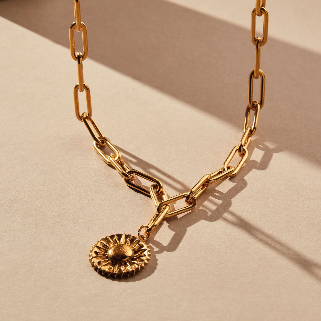 Medium Link Sun Necklace | ChloBo Couture