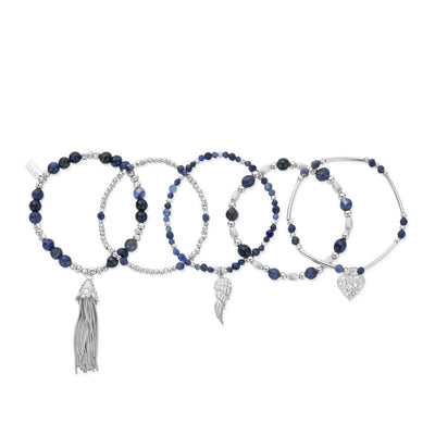 Mindful Sodalite Stack Of 5