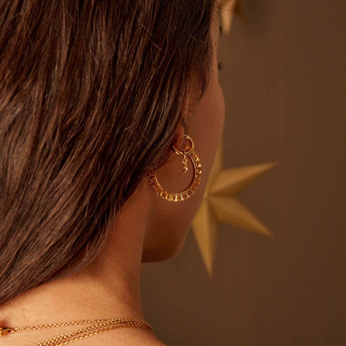 Moonbeam Hoop Earrings | ChloBo