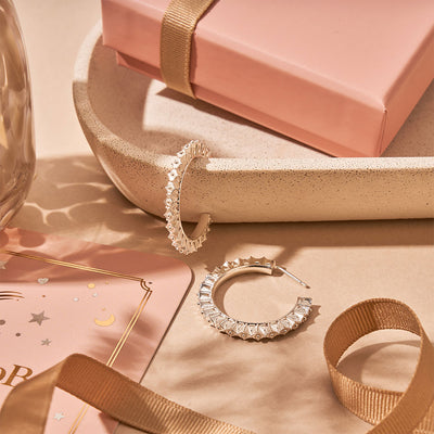 Moonbeam Hoop Earrings