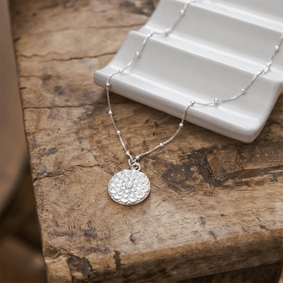 Personalised Bobble Chain Moonflower Necklace