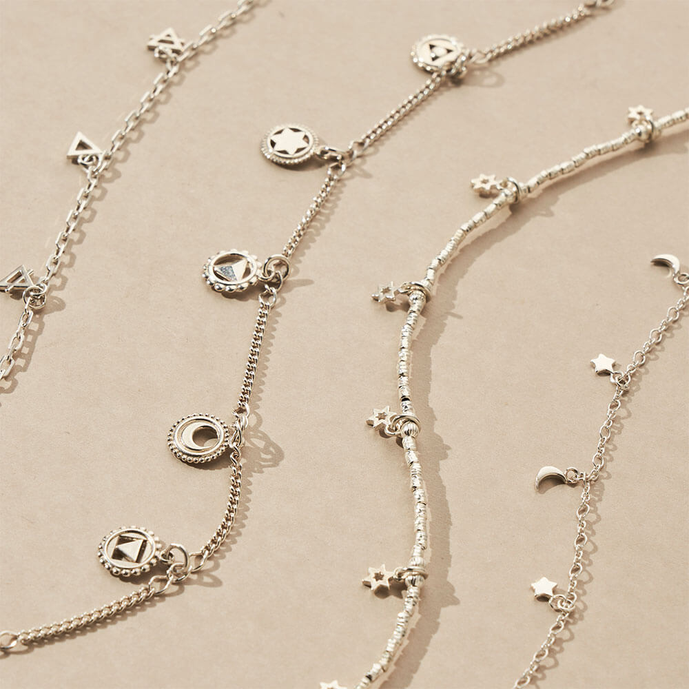 Multi Charm Elements Choker Necklace