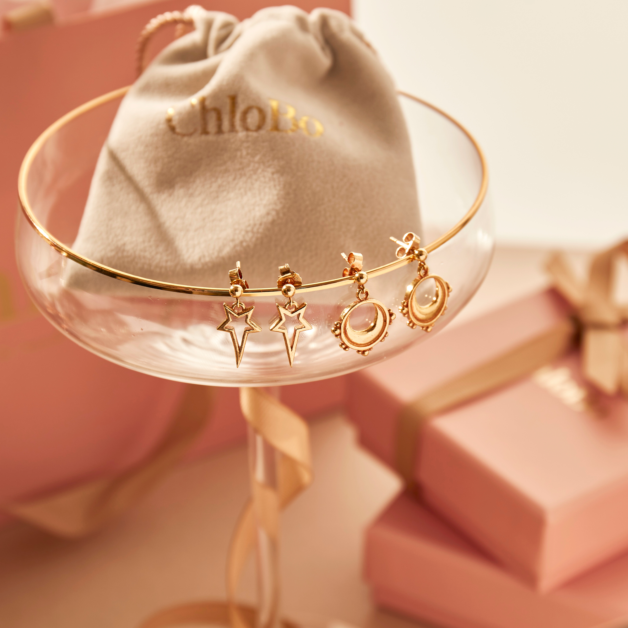 North Star Drop Earrings