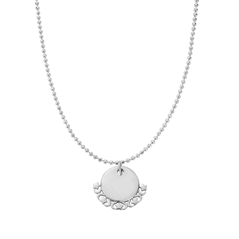 Personalised Diamond Cut Adjustable Necklace | ChloBo