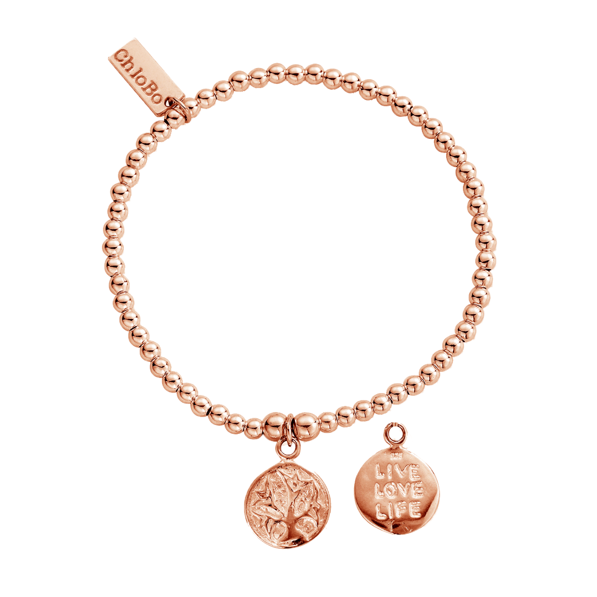 cute charm live love life bracelet 394 | ChloBo