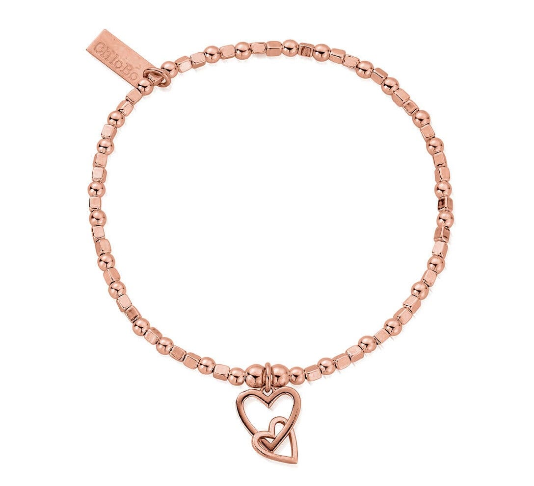 interlocking love heart bracelet 2419 | ChloBo