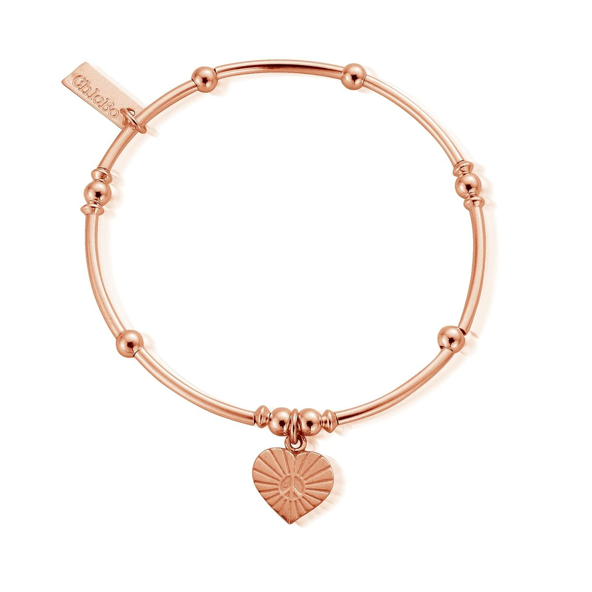 mini noodle ball sunray heart bracelet 2727 | ChloBo