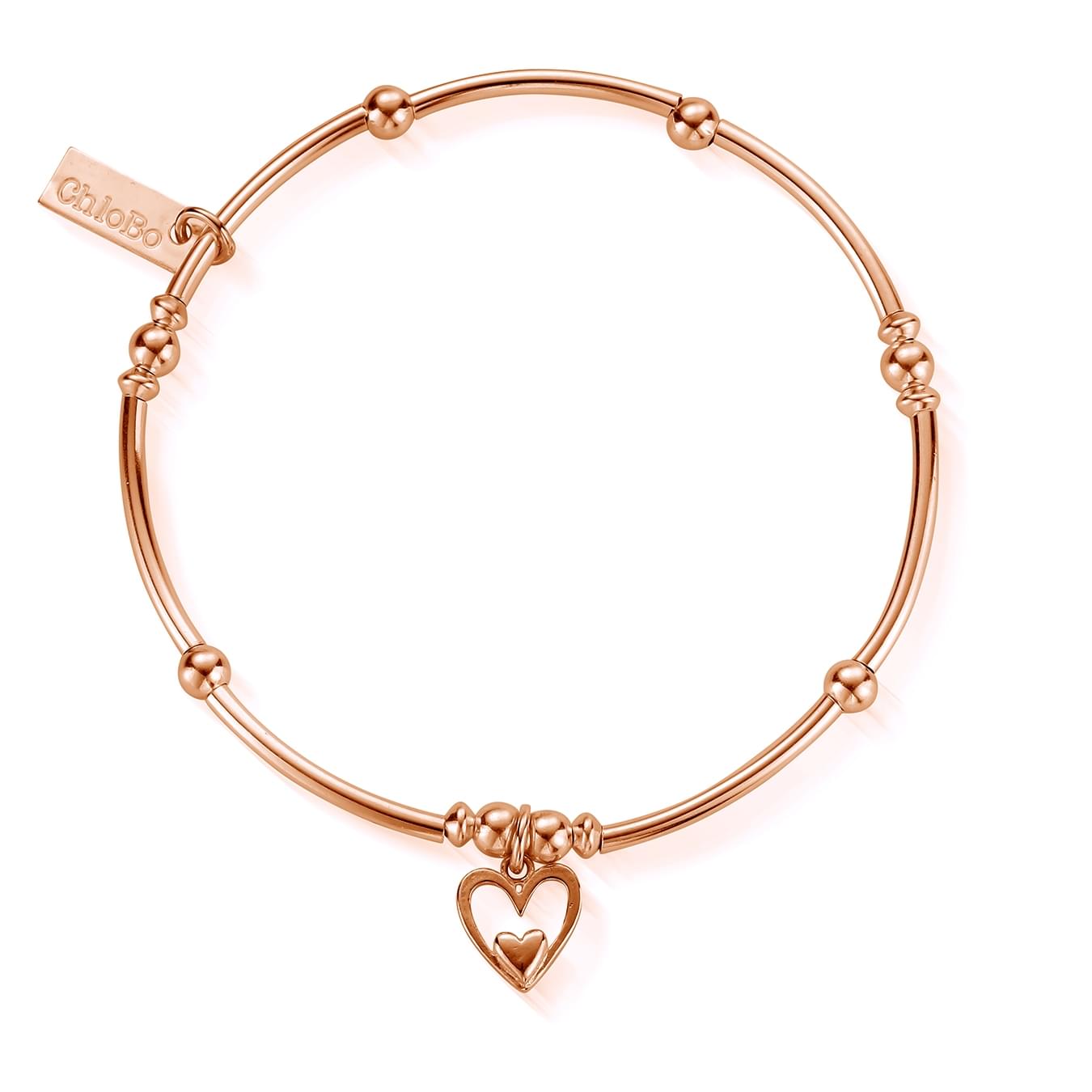 Mini Noodle Ball Heart In Heart Bracelet