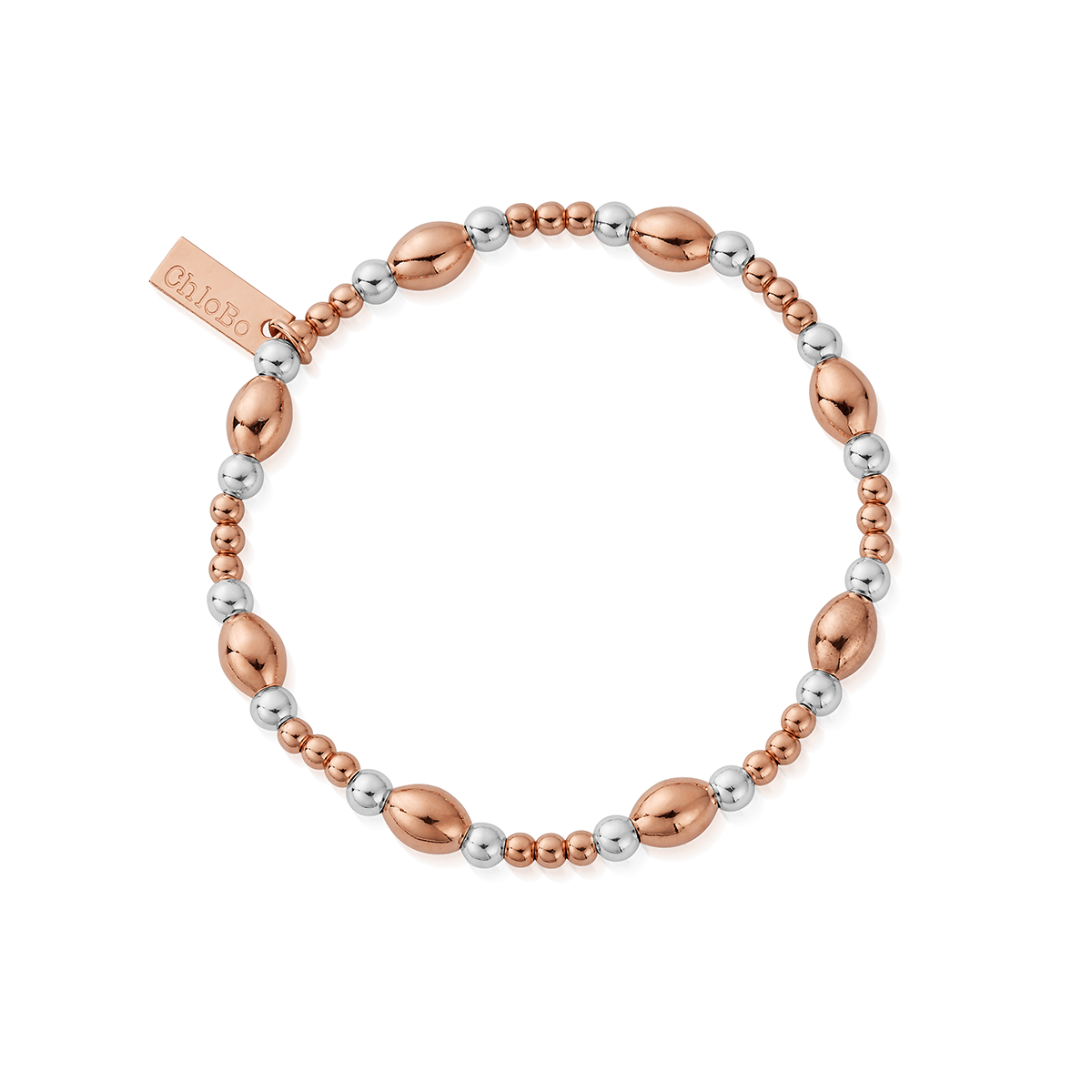 Mixed Metal Cute Oval Bracelet | ChloBo