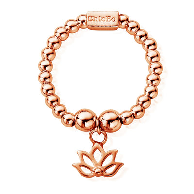 mini lotus ring rose large | ChloBo