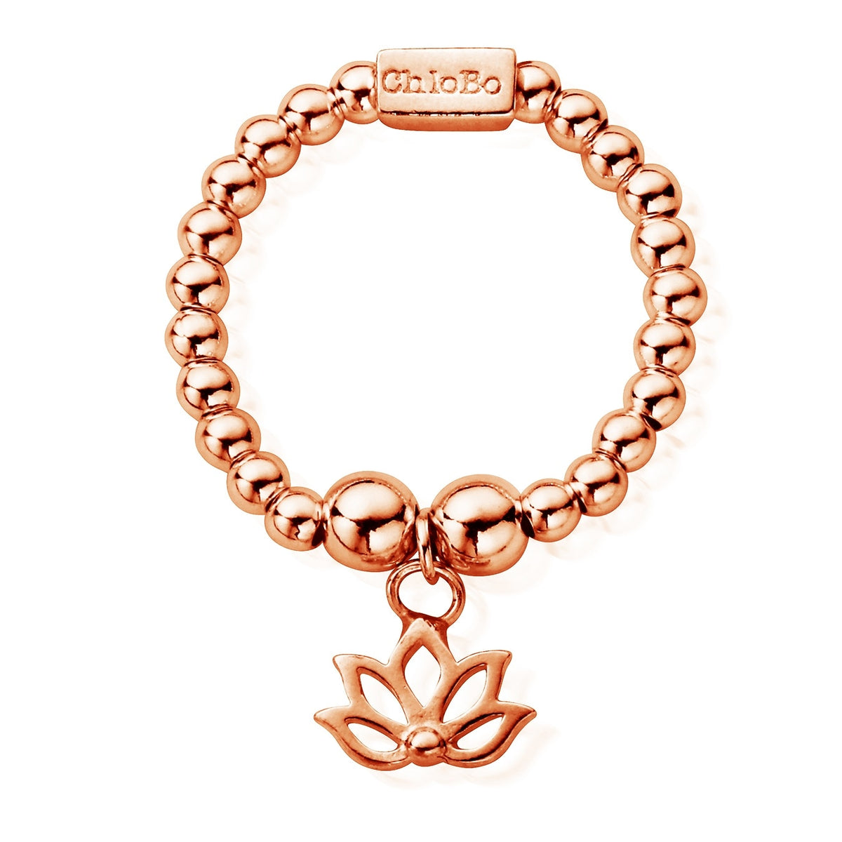 mini lotus ring rose large | ChloBo