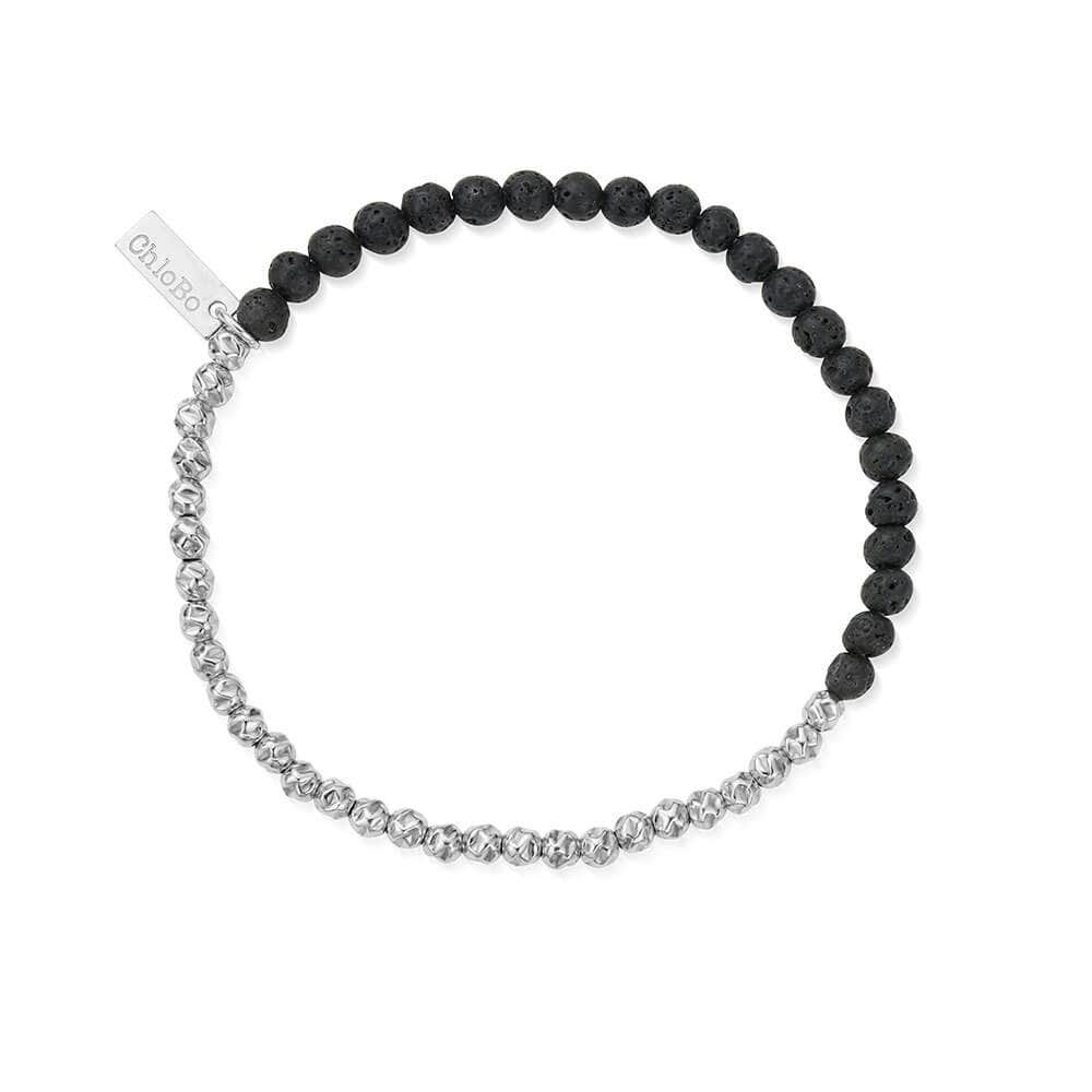 Men's Black Lava Principal Bracelet | Gold & Silver Options