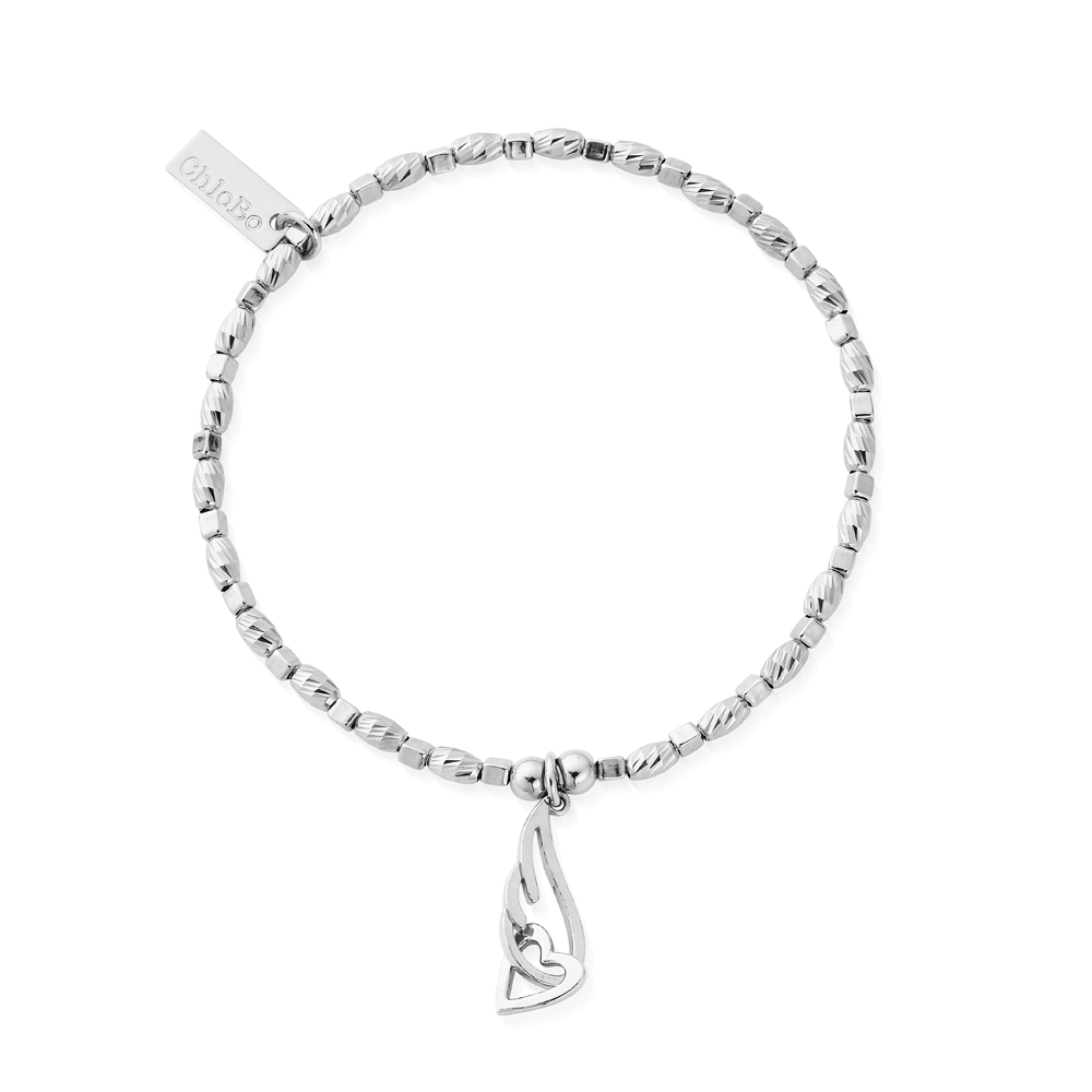 Soul Glow Interlocking Heart and Angel Wing Bracelet | ChloBo