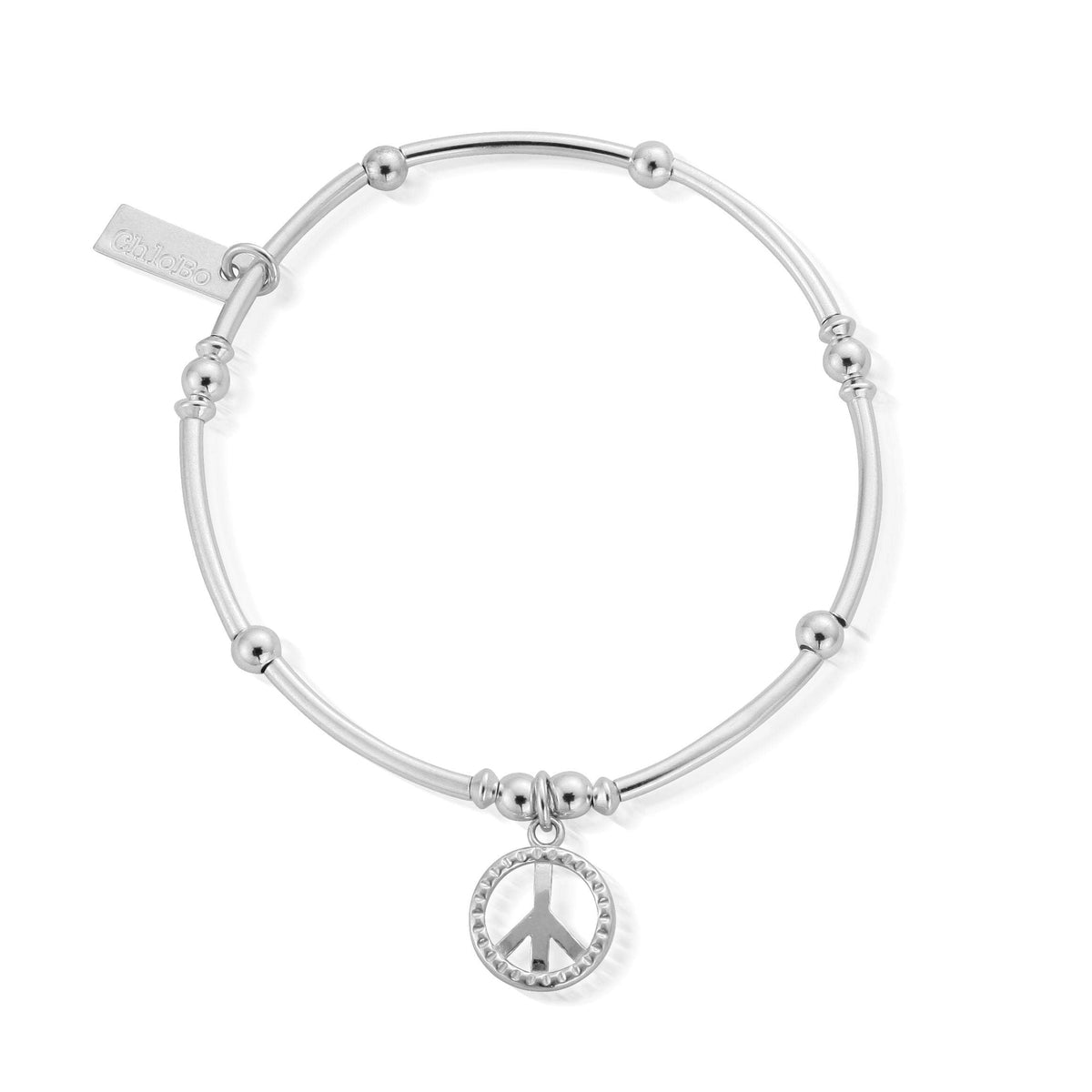 mini noodle ball stud peace bracelet sale | ChloBo