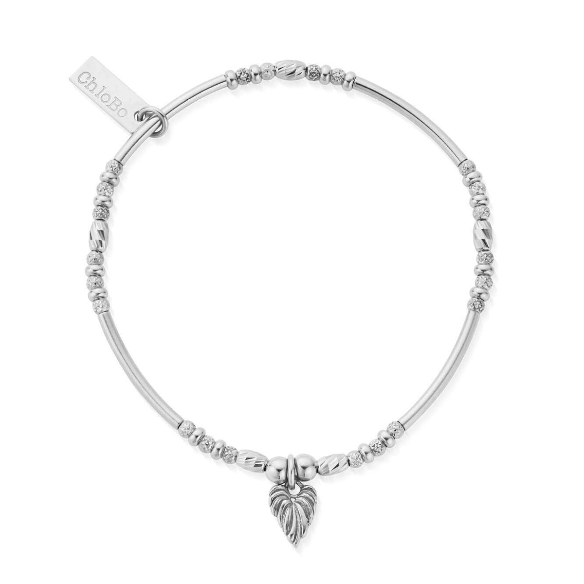 leaf heart sparkle bracelet | ChloBo