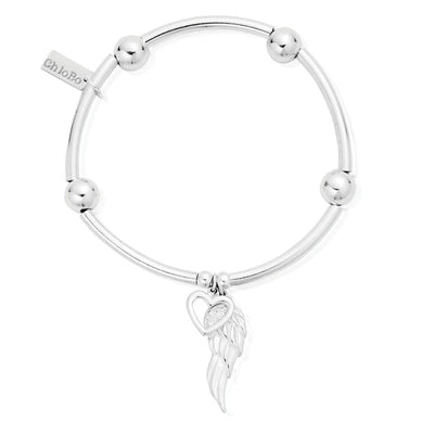 Noodle Ball Open Heart & Angel Wing Bracelet