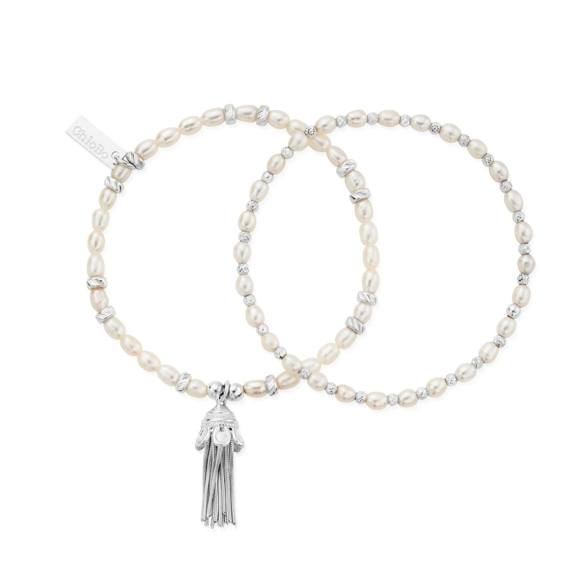 Love & Protection Set Of 2 | Pearl Bracelets  | ChloBo