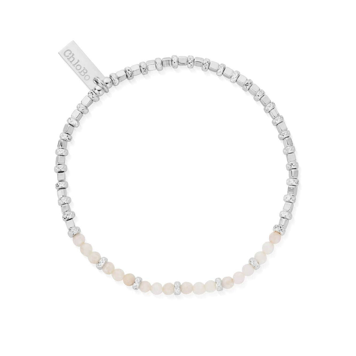 Rose Quartz Sparkle Cube Bracelet | ChloBo