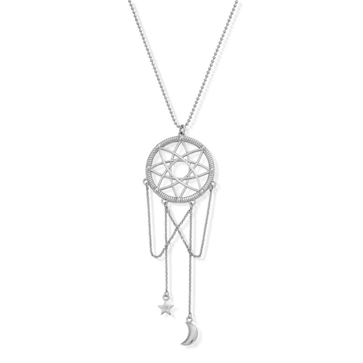 Diamond Cut Chain With Dream Catcher Pendant